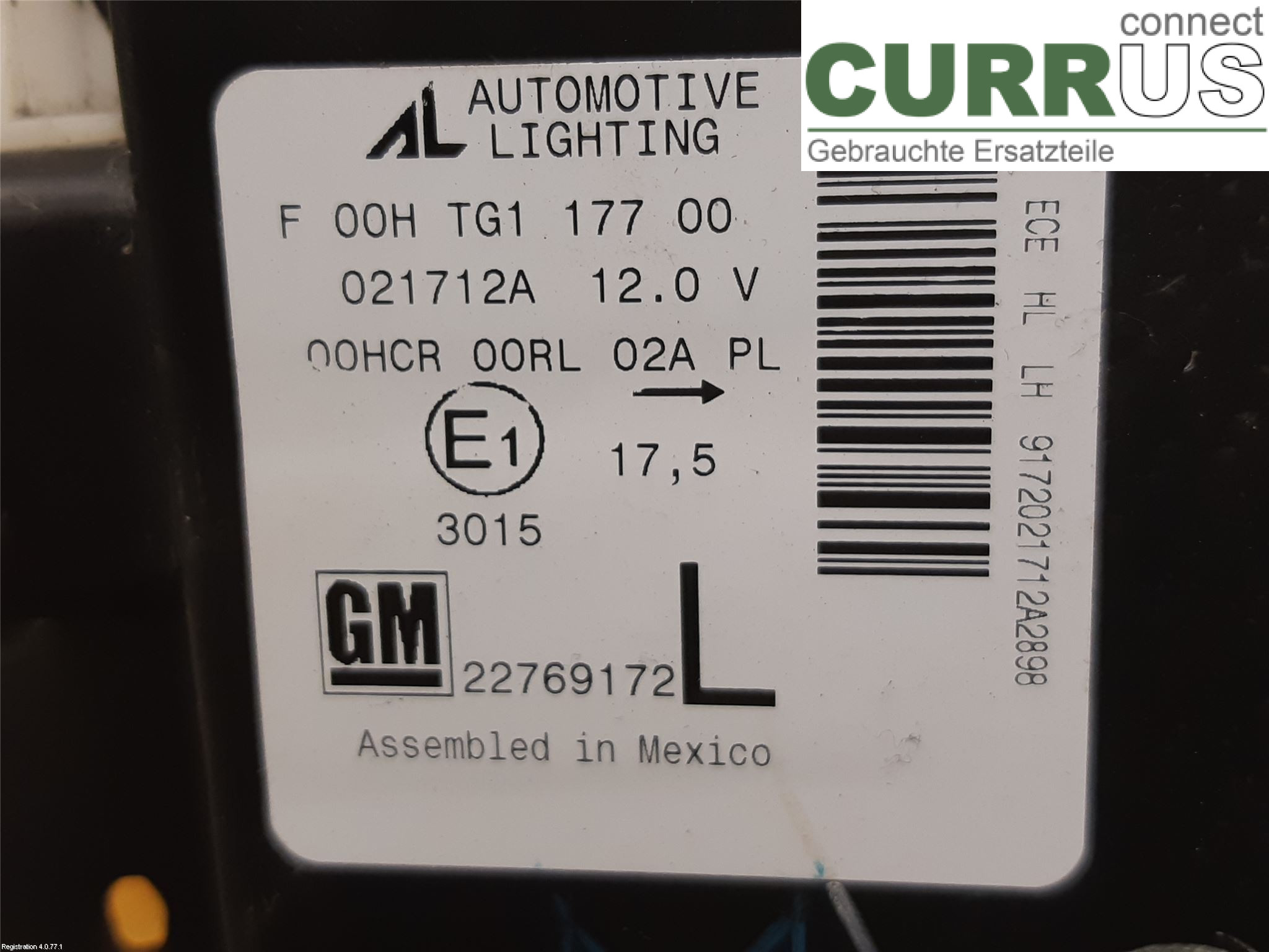 CHEVROLET VOLT Manuell växellåda (4-växlad) 22769172 4ET50 / A14XFL