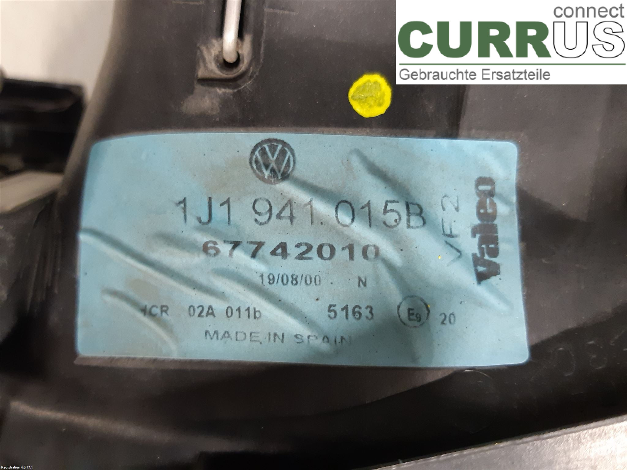 VW GOLF IV 98-06 Manual gearbox (4-speed) 1J1 941 017 F AUS