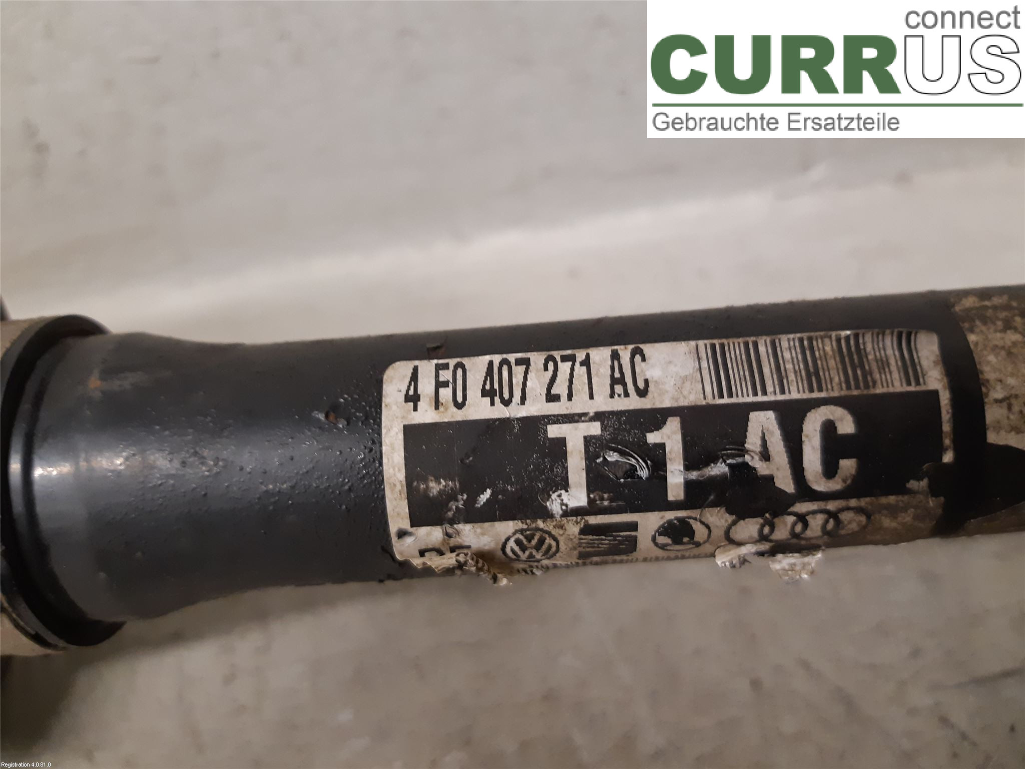 AUDI A6/S6     05-11 Front axle assembly (4WD) 4F0 407 271 AC BUH