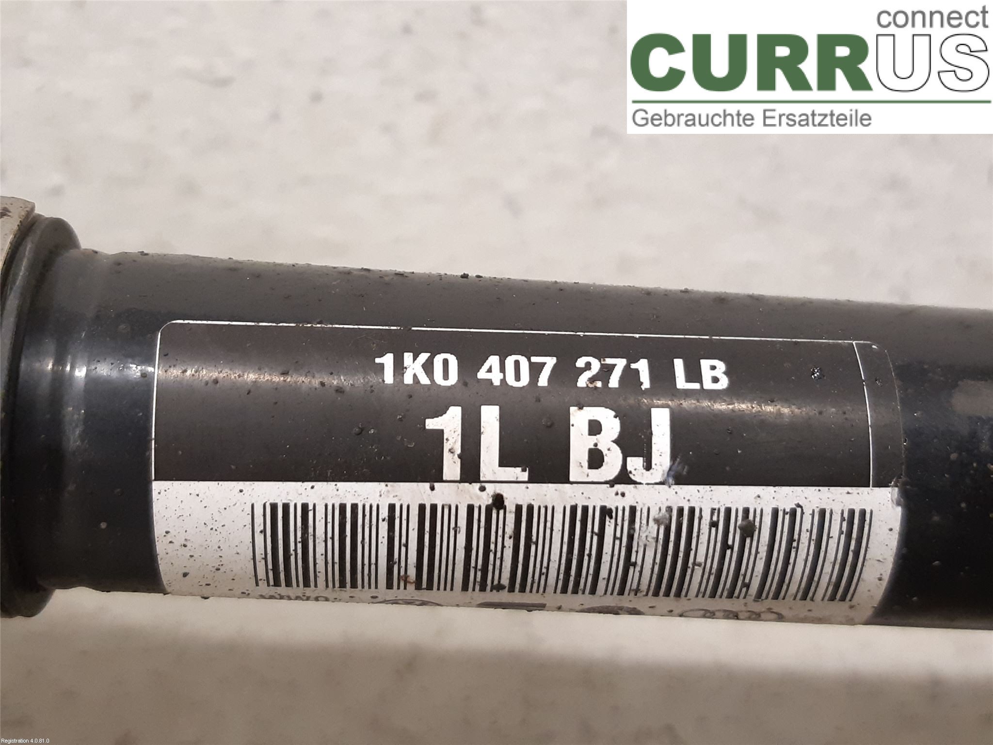 VW CADDY 16-20 Front axle assembly (4WD) 1K0407271LB CAYE
