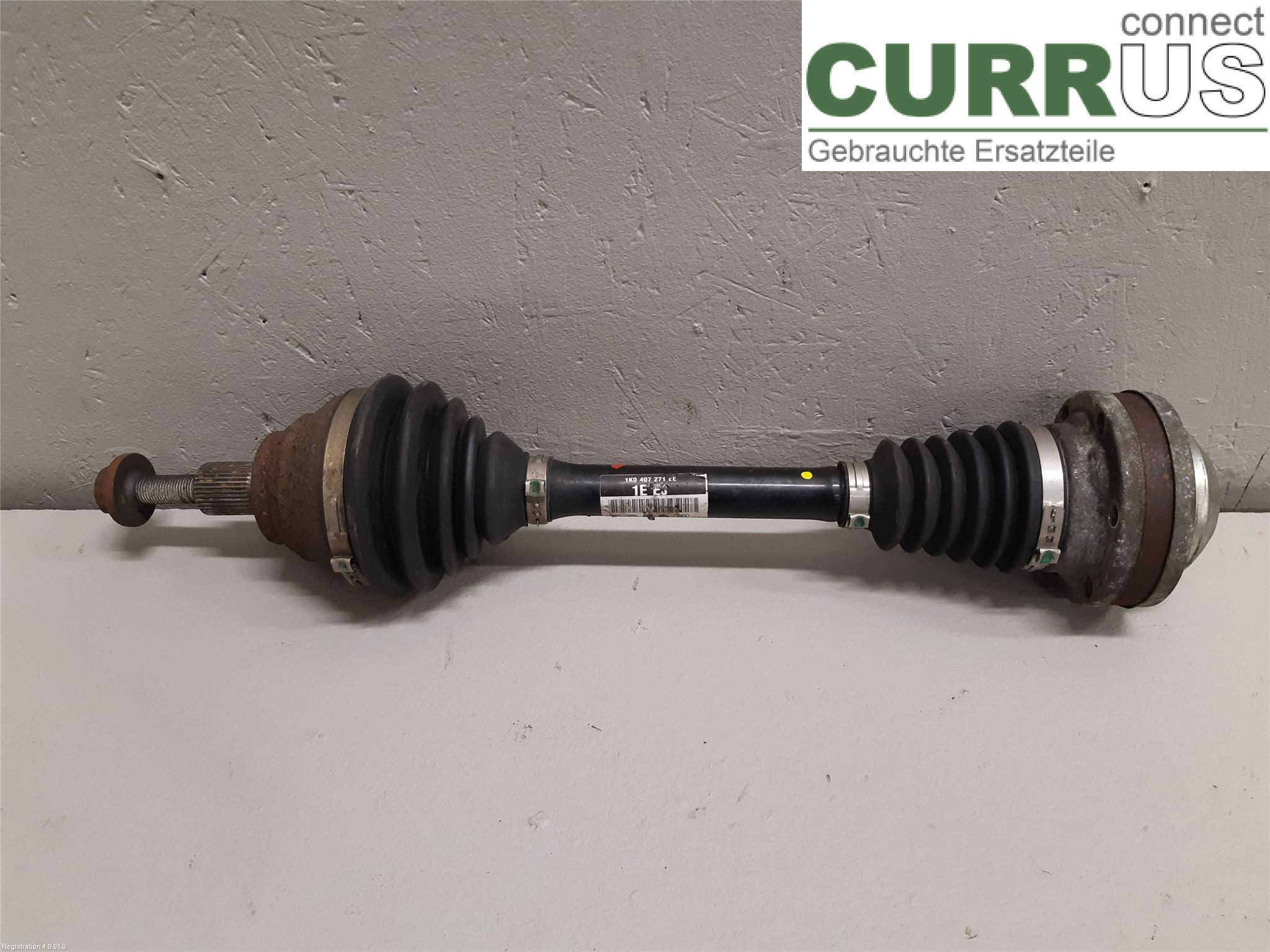 VW PASSAT  11-14 Front axle assembly (4WD) 3C0 407 271 AJ CFFB