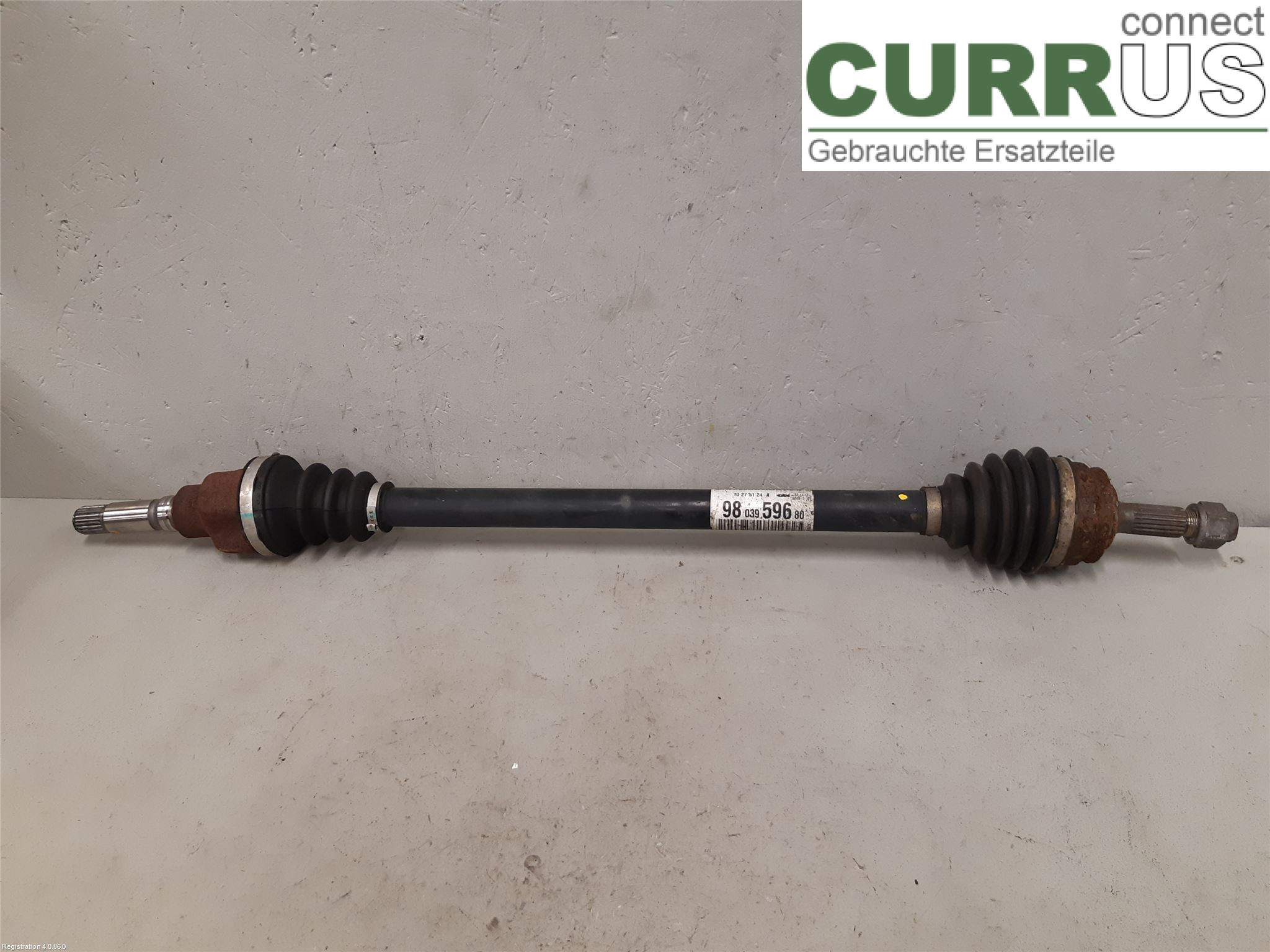 PEUGEOT 208 12-15 Transmissionsdele 98 039 596 80 HMZ