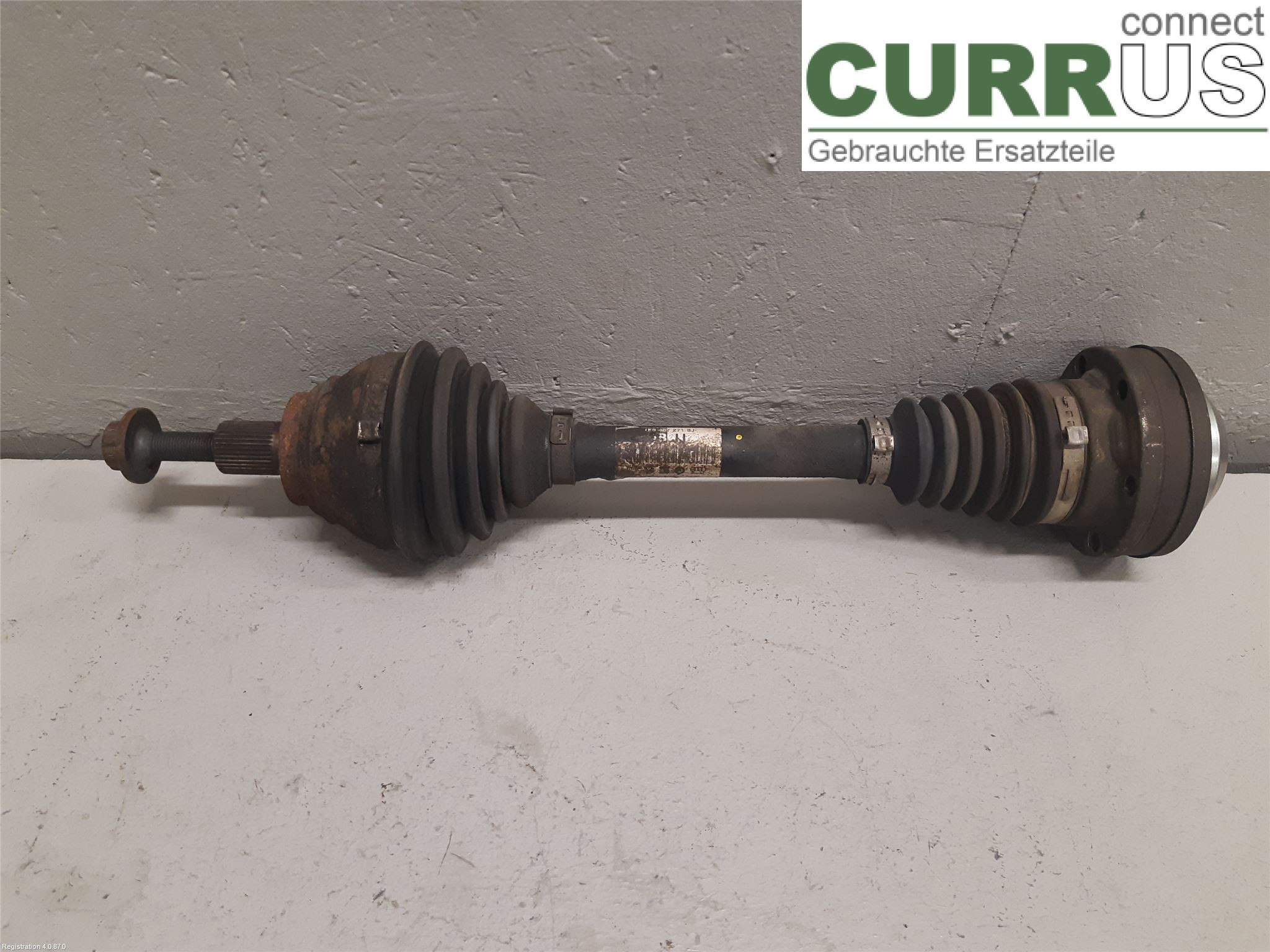 VW PASSAT  11-14 Front axle assembly (4WD) 3C0 407 271 AJ CFFB