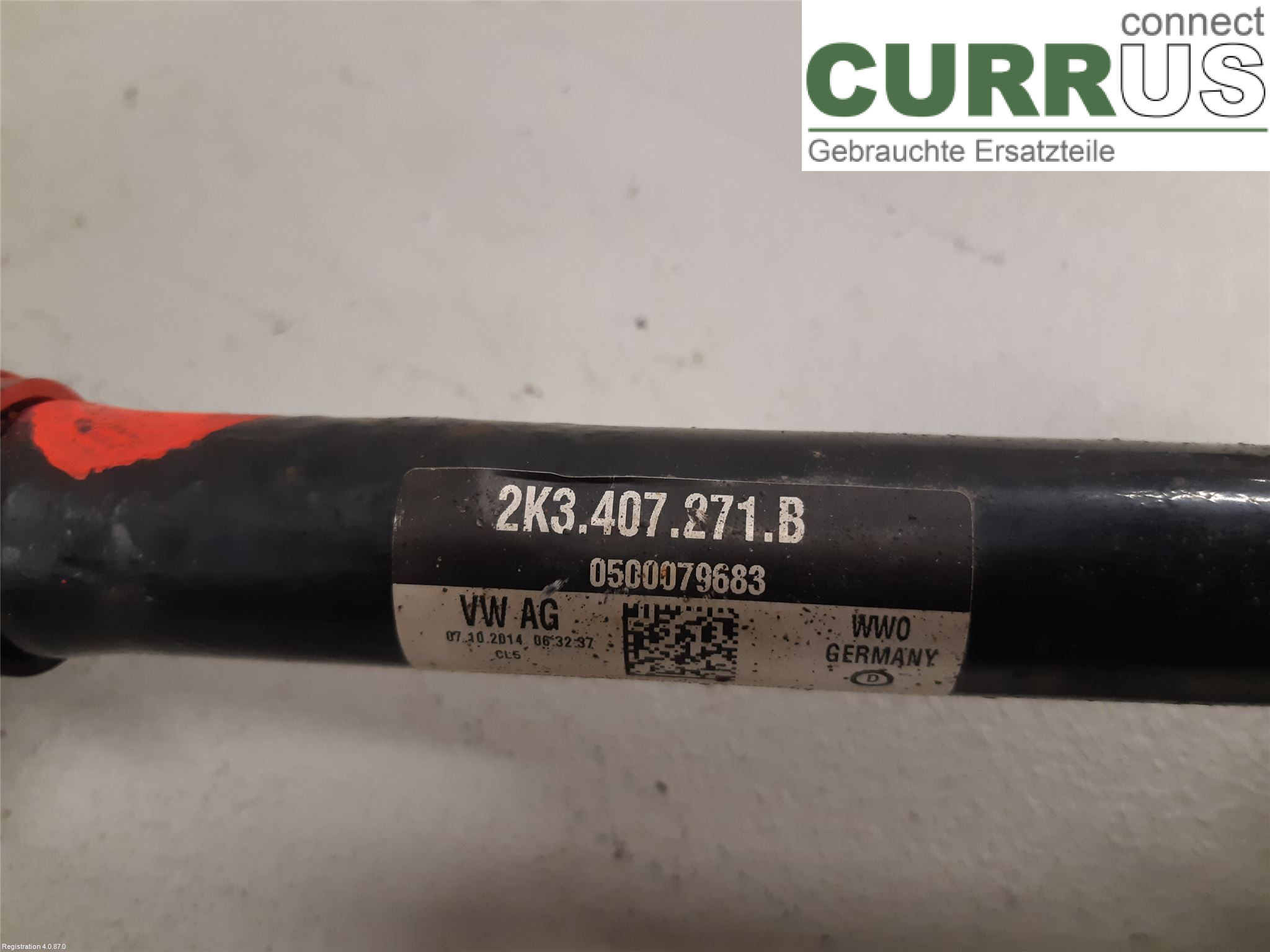 VW CADDY  11-15 Front axle assembly (4WD) 2K3 407 271 B CAYD