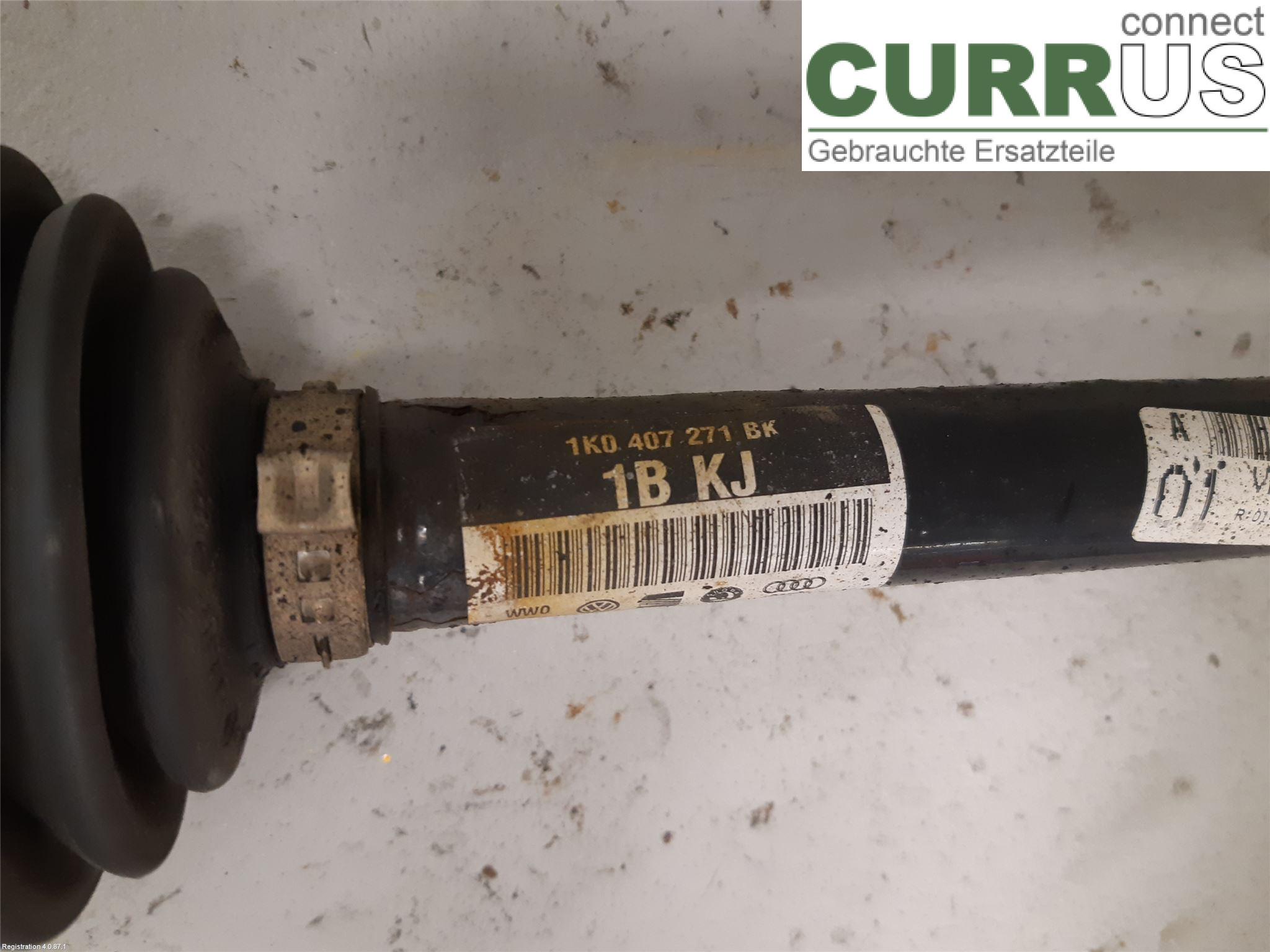 VW GOLF / E-GOLF VII   13-20 Front axle assembly (4WD) 1K0 407 271 BK CJZA