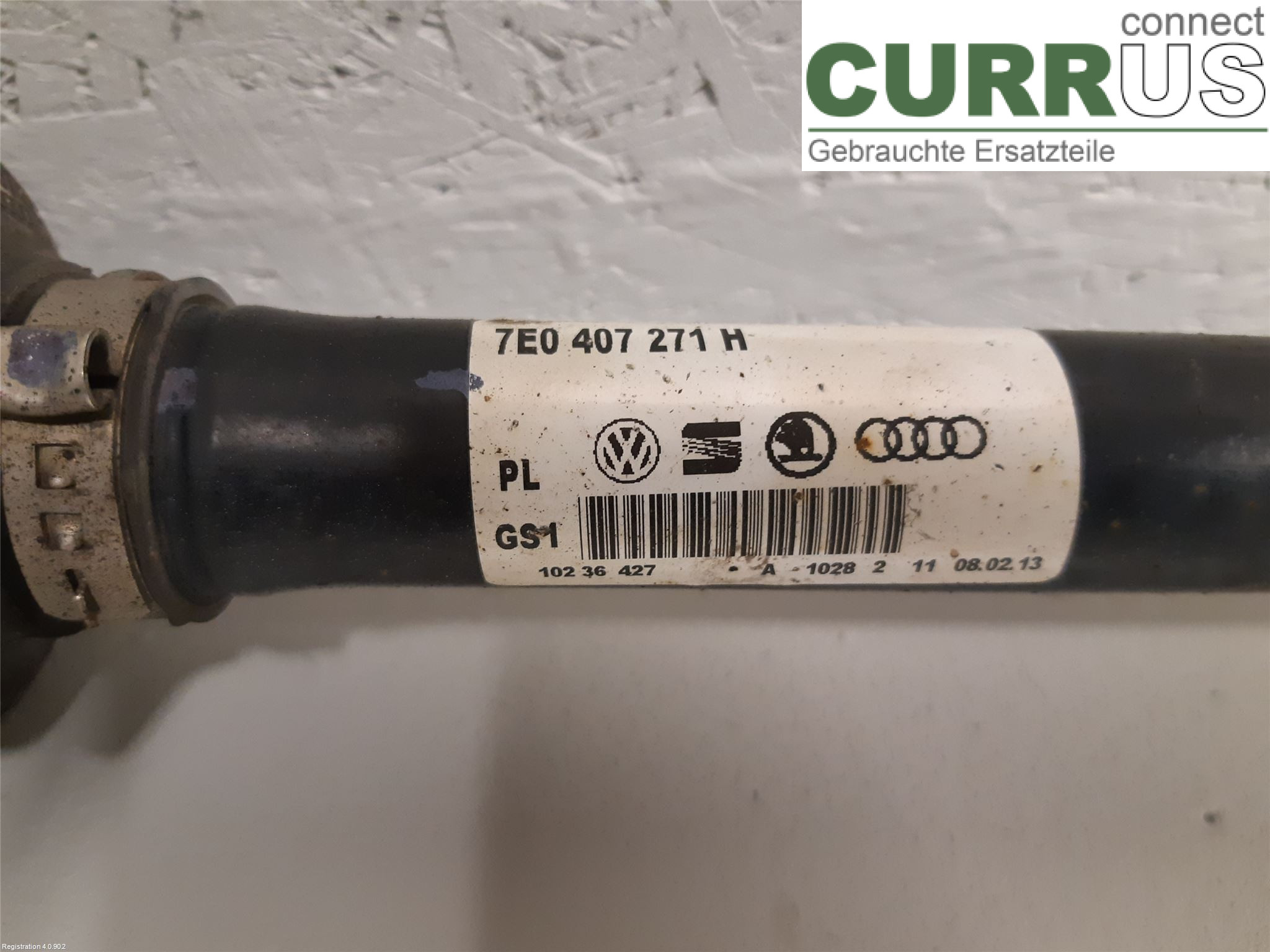 VW TRANSP/CARAVELLE 04-15 Front axle assembly (4WD) 7E0407271AA AXA