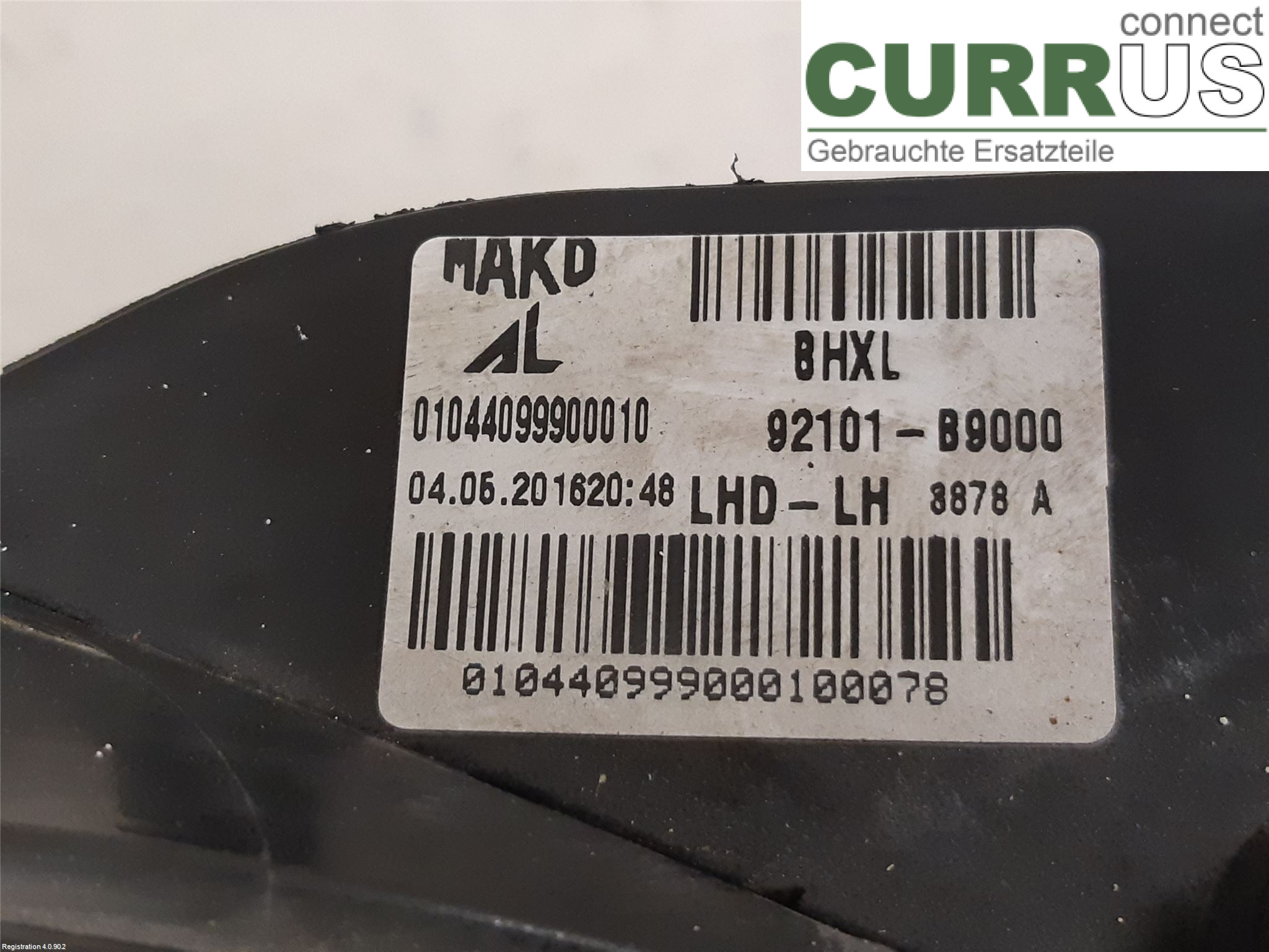 HYUNDAI i10 BA 14-16 Manuel gearkasse 4-trins 92101B 9000 G3LA