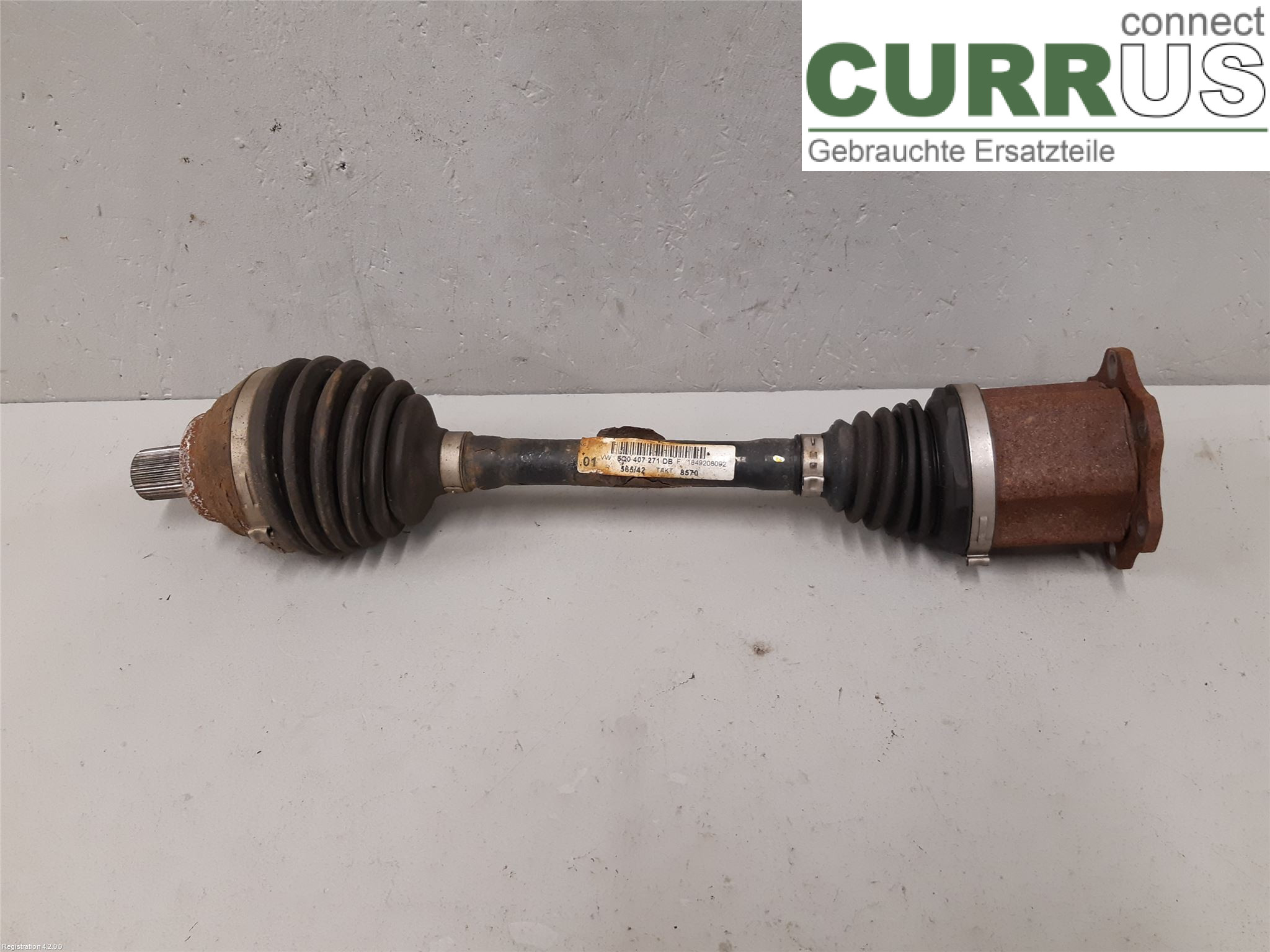 VW GOLF / E-GOLF VII 13-20 Front axle assembly (4WD) 5Q0407271DB DKRF