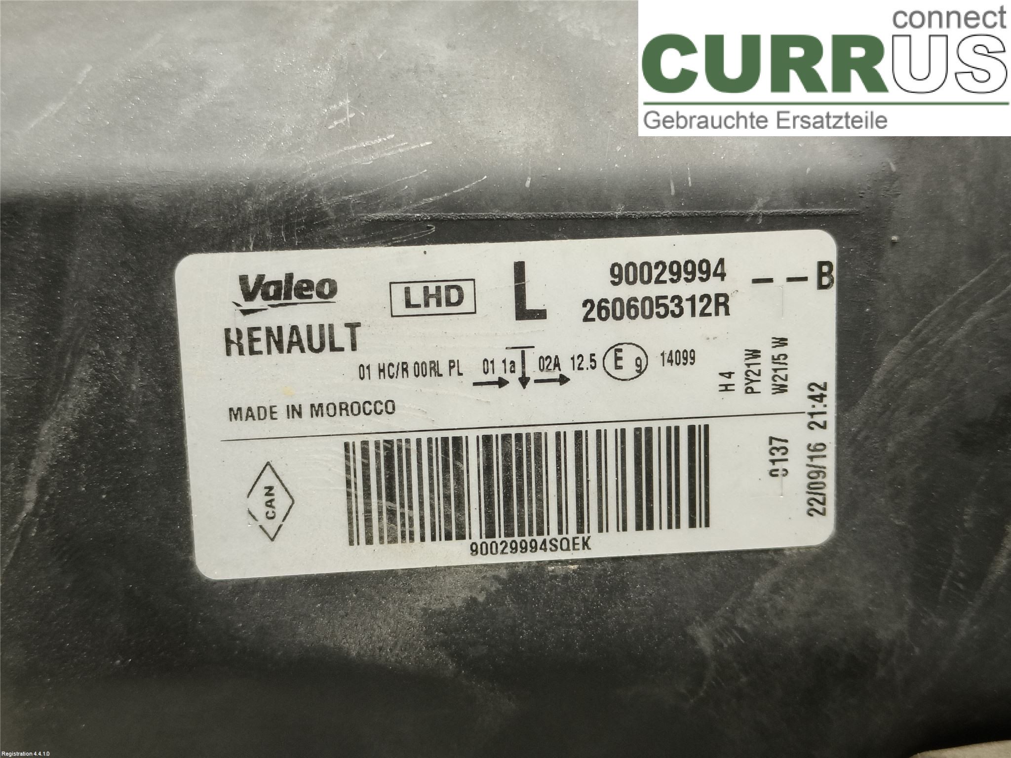 DACIA SANDERO STEPWAY  13-20 Manuelles 4-Gang-Getriebe 260605312R H4B-400