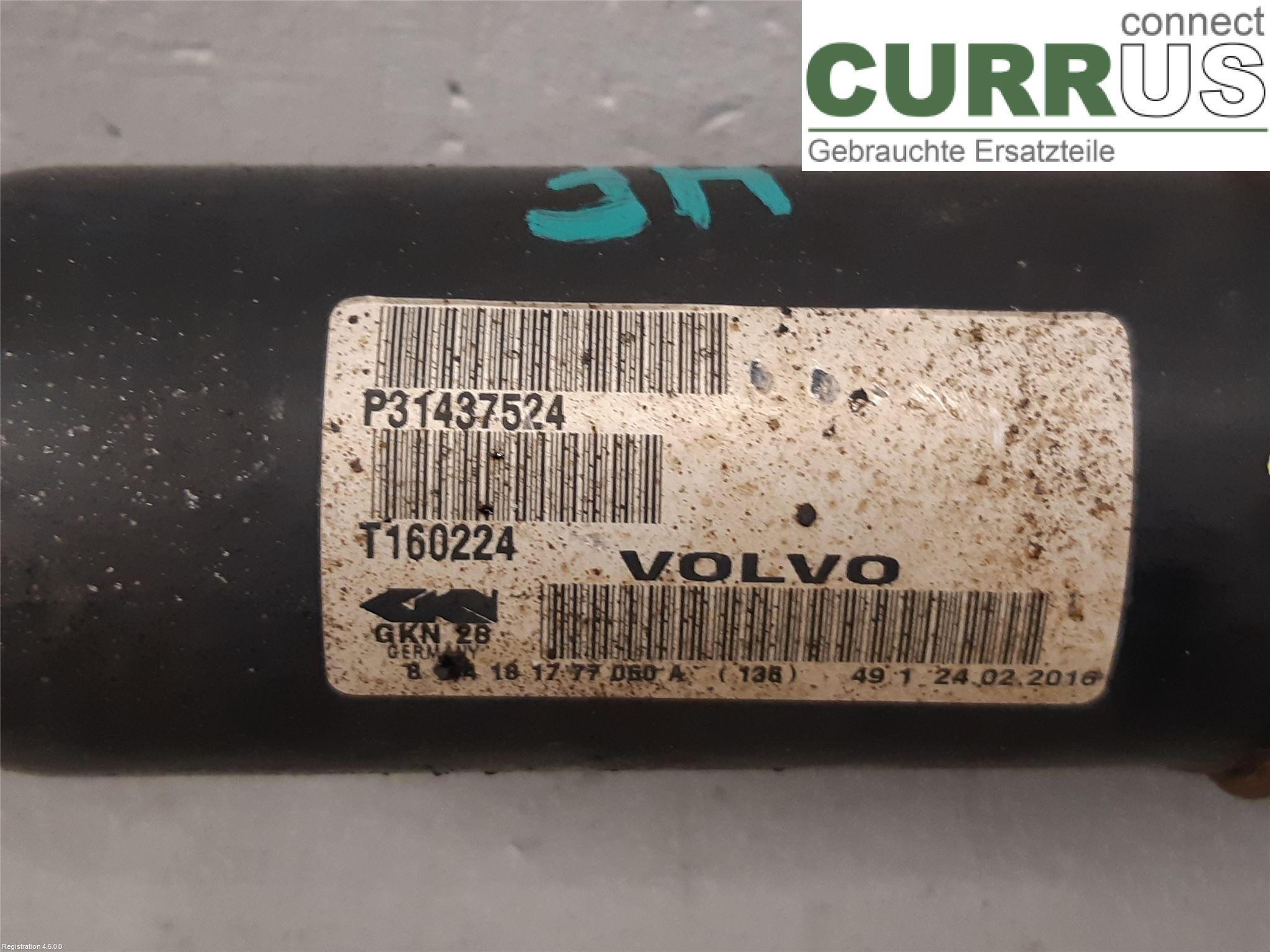 VOLVO V60 CROSS COUNTRY  16-18 Części układu napędowego 36010218 D4204T14