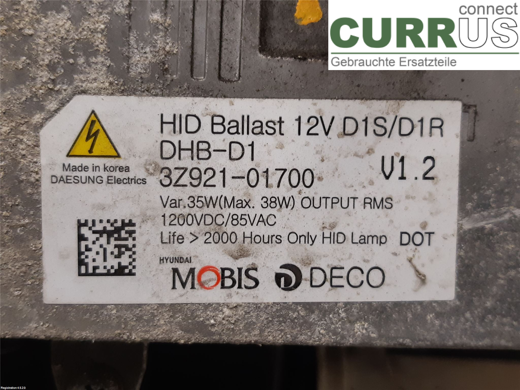 HYUNDAI i40  08-15 Manuel gearkasse 4-trins 92101 3Z320 D4FD