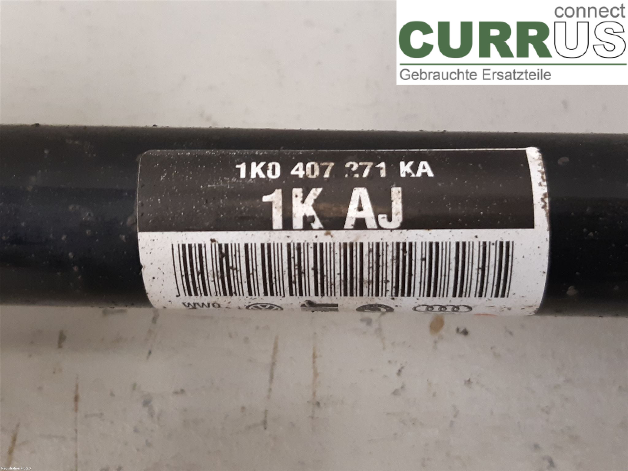 VW PASSAT  11-14 Front axle assembly (4WD) 1K0 407 271 KB CFGB