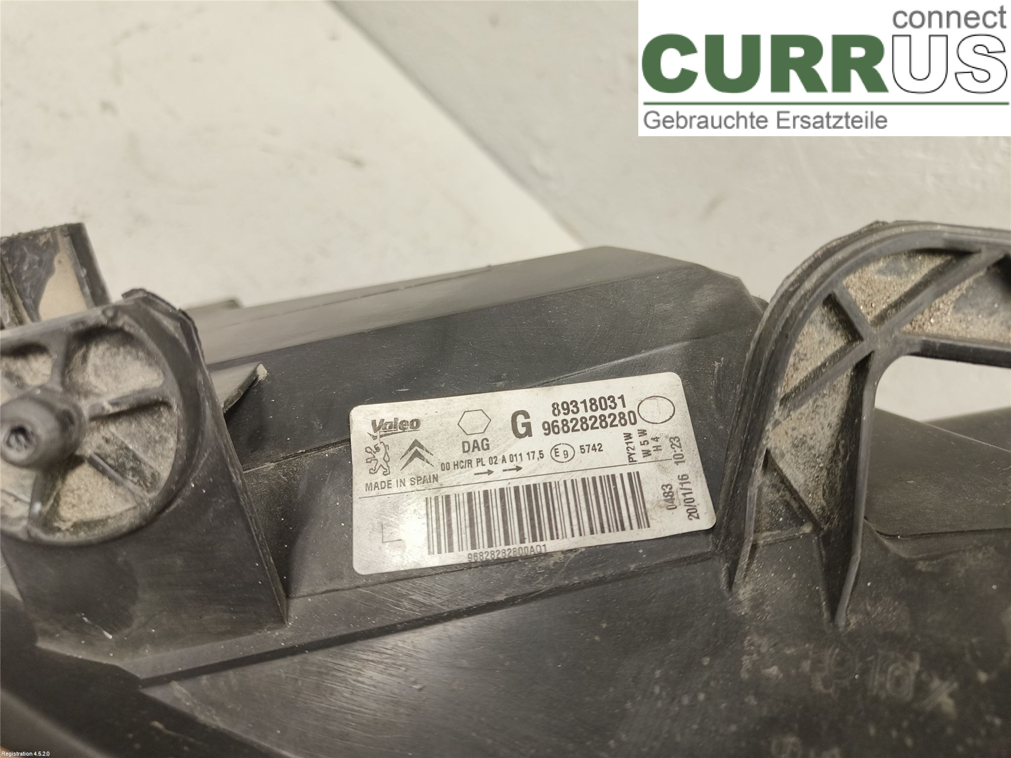 PEUGEOT PARTNER 16-18 Manual gearbox (4-speed) 6208 K6 BHY