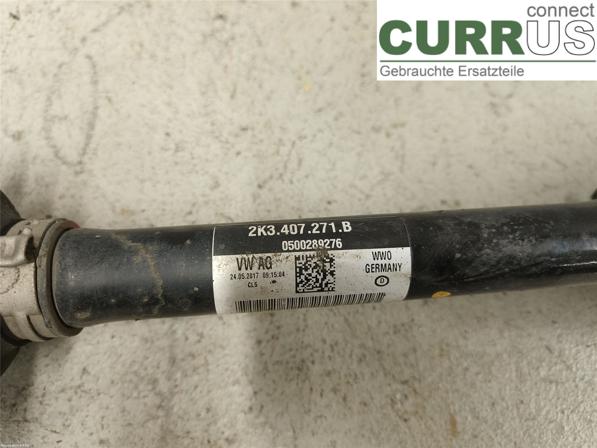 VW CADDY  16-20 Front axle assembly (4WD) 2K3 407 271 B DFSD