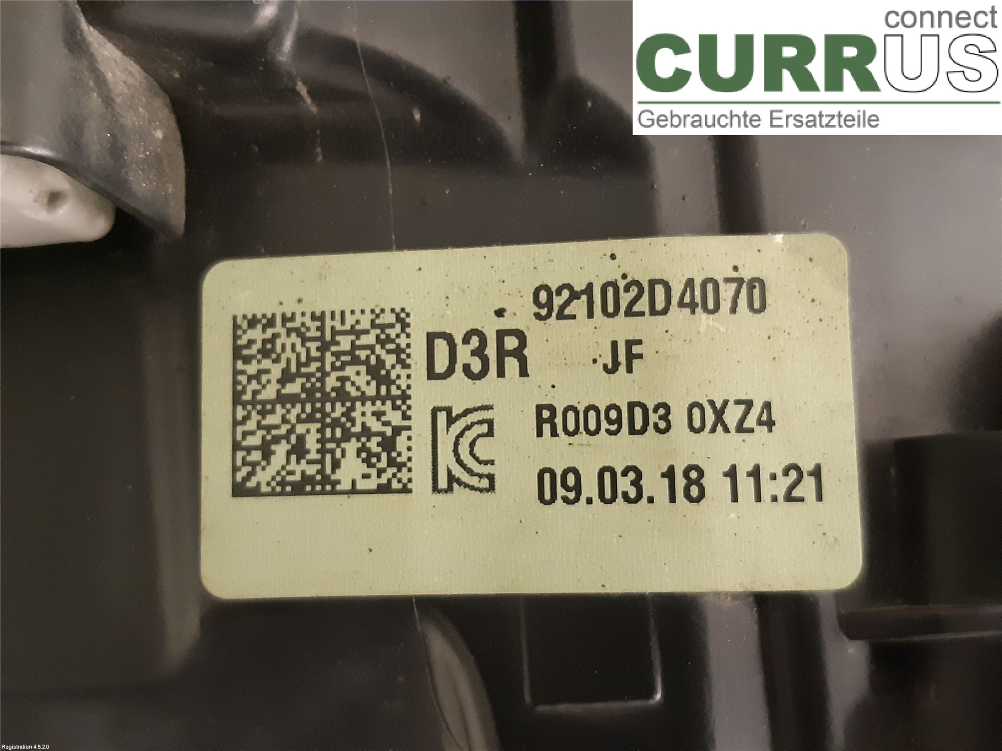 KIA OPTIMA  16-20 Manuel gearkasse 5-trins 92102D 4070 D4FD