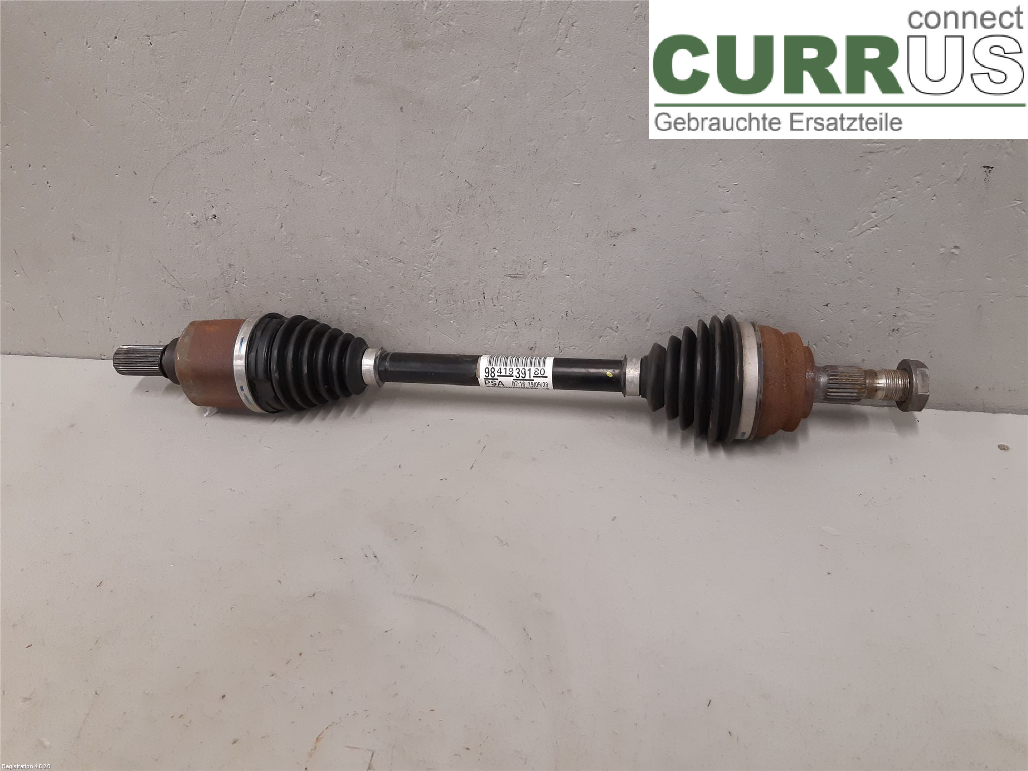 OPEL MOKKA  21- Front axle assembly (4WD) 9841939180 F12XHT