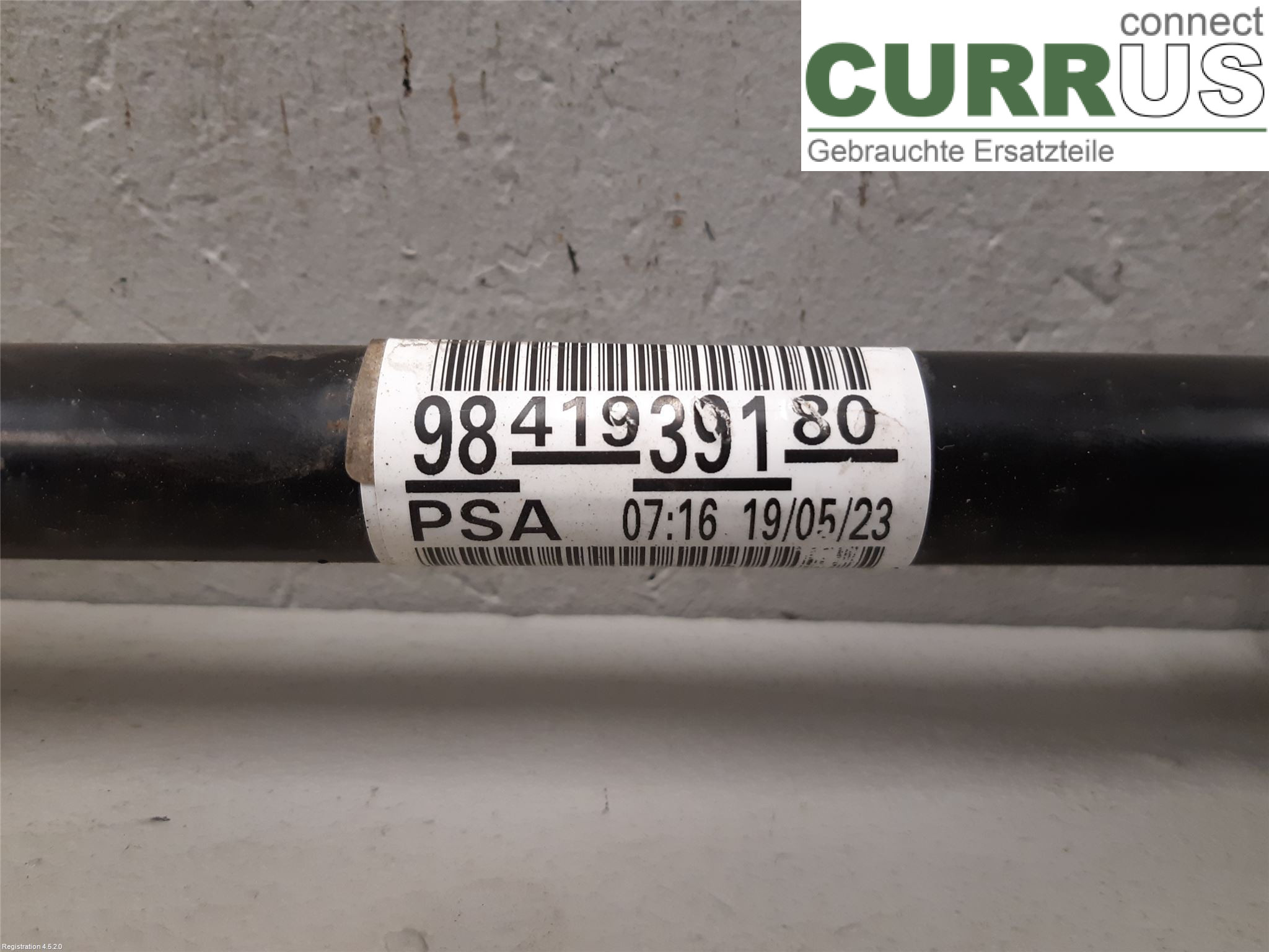 OPEL MOKKA  21- Front axle assembly (4WD) 9841939180 F12XHT