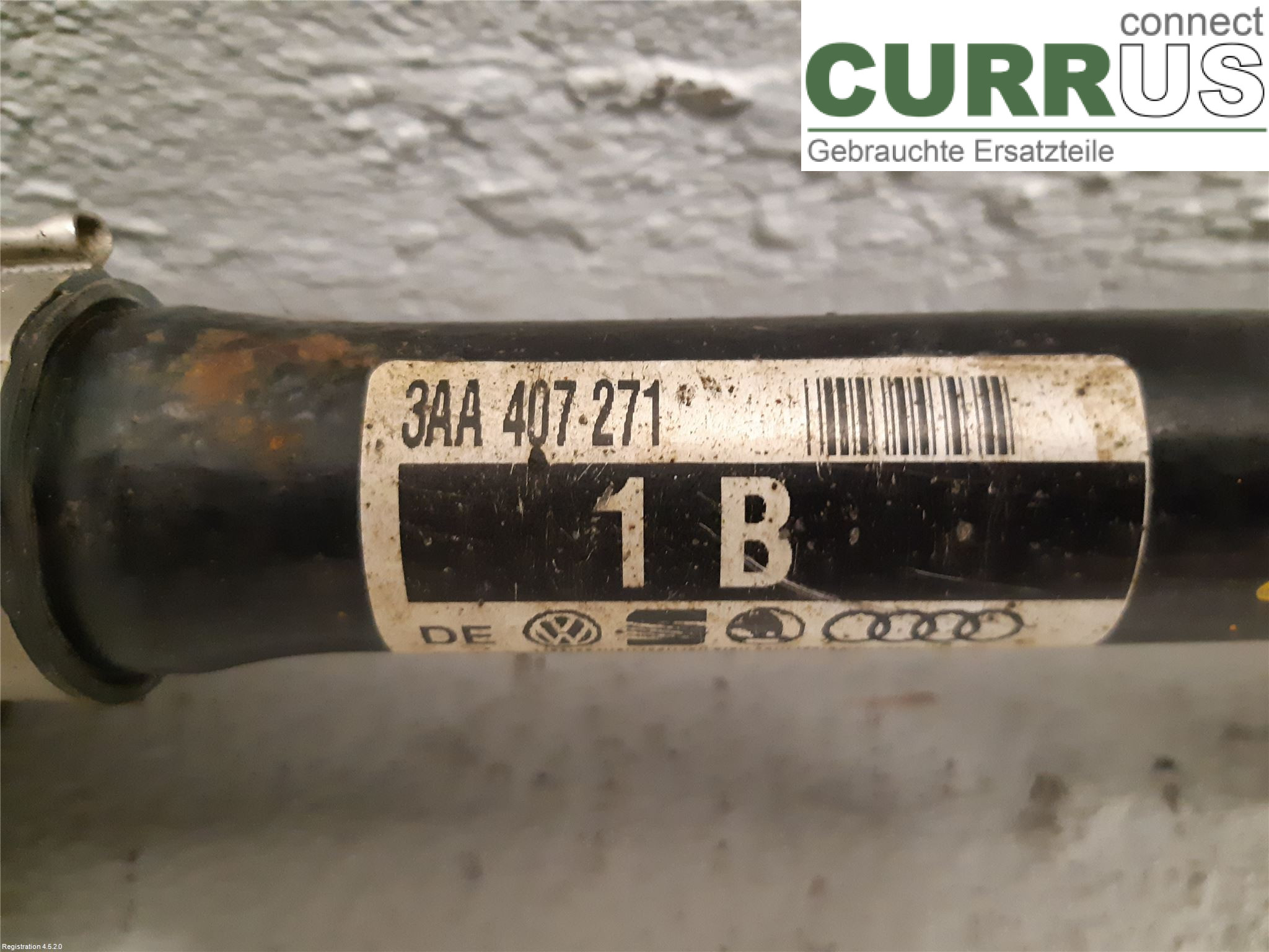 VW CADDY 11-15 Front axle assembly (4WD) 3AA407271 CFHF