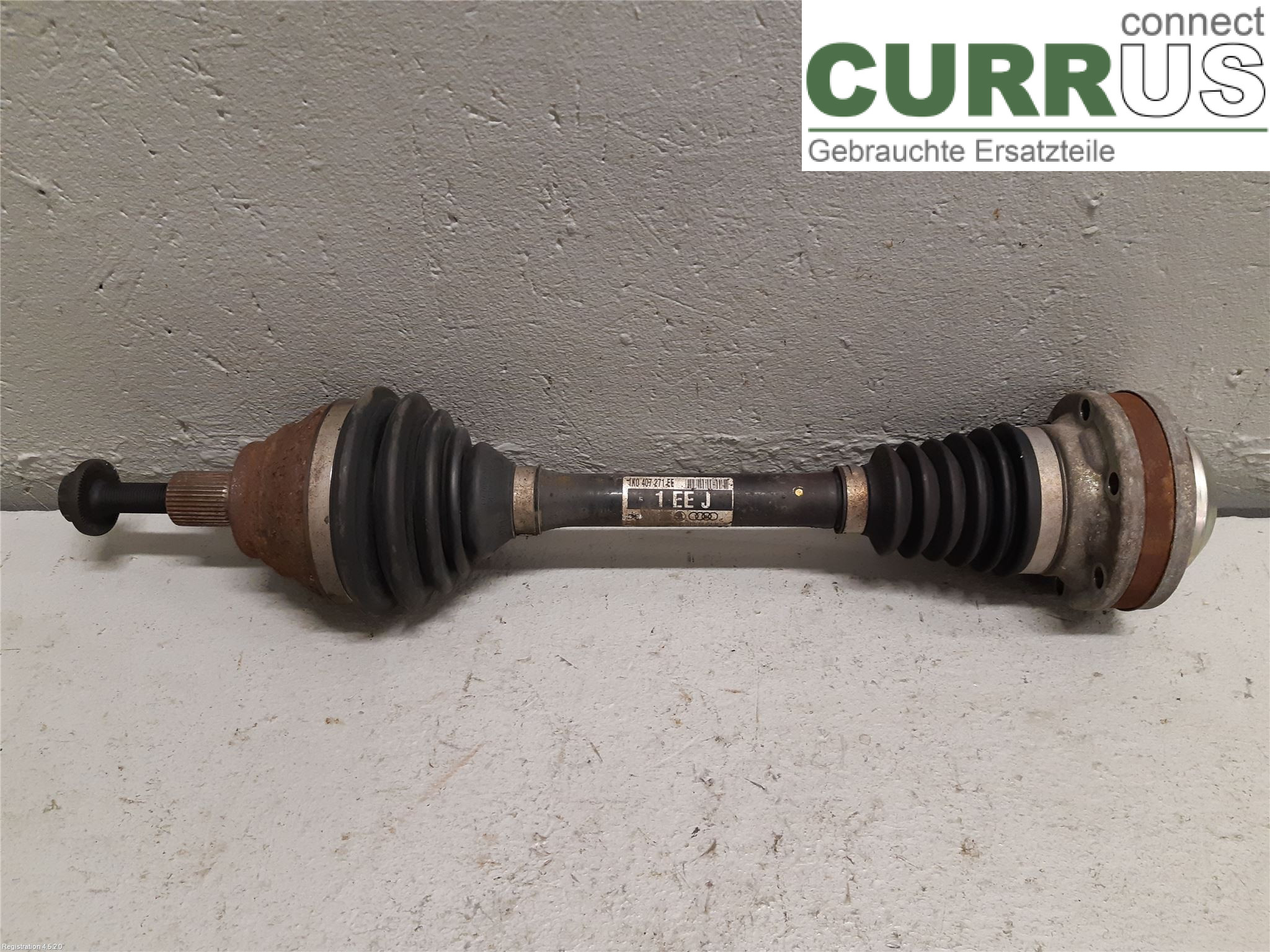 VW PASSAT  11-14 Front axle assembly (4WD) 3C0 407 271 AJ CFFB