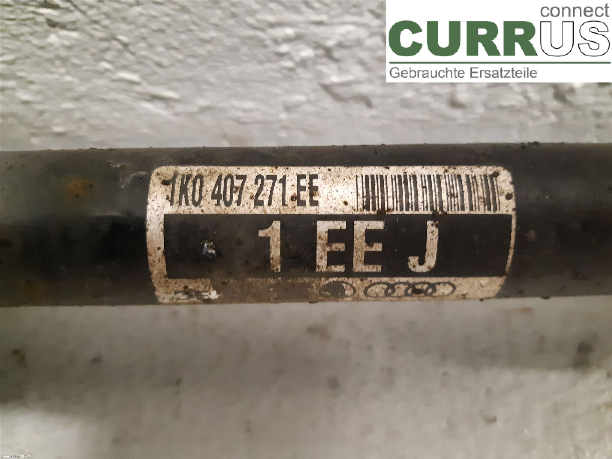 VW PASSAT  11-14 Front axle assembly (4WD) 3C0 407 271 AJ CFFB