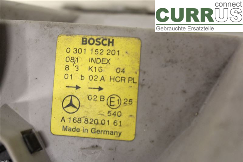 MB A-KLASS (W168) 98-04 Manual gearbox (4-speed) A1688200961 1,6I