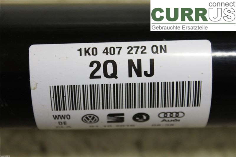 VW GOLF / E-GOLF VII 13-20 Transmissionsdelar 1K0407272QN 1.6TDI