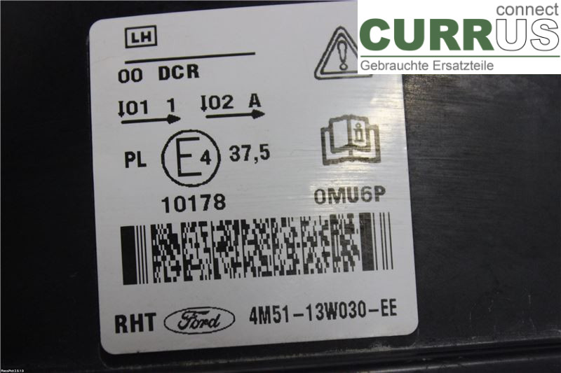 FORD FOCUS     04-07 Manuel gearkasse 4-trins 4M5113101ED 1,8 FLEXIFUEL