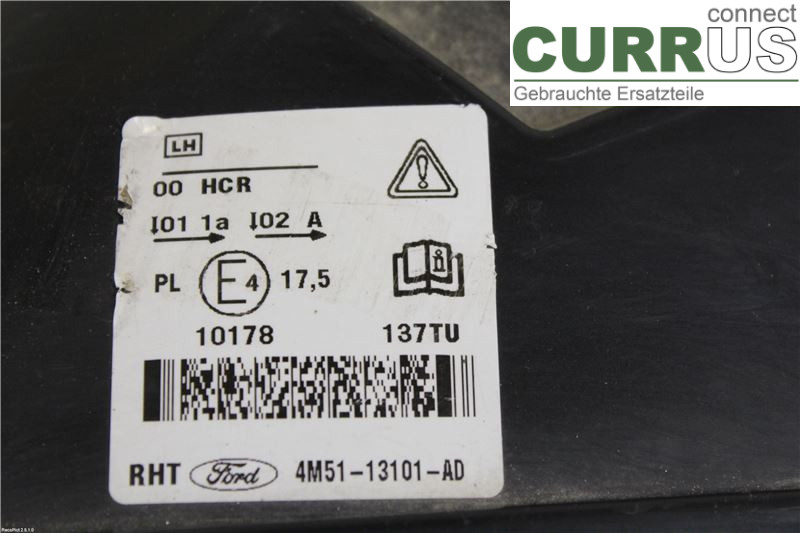 FORD FOCUS     04-07 Manuel gearkasse 4-trins 1480990 1.8 FLEXIFUEL