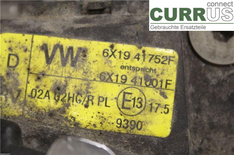 VW LUPO Manual gearbox (5-speed) 6X1941752J 1,4 16V