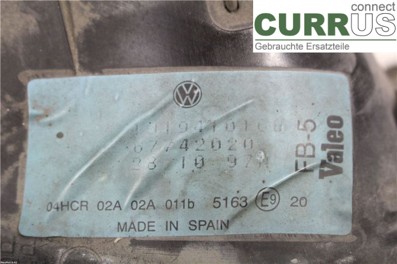 VW GOLF IV 98-06 Manual gearbox (5-speed) 1J1941018B 1.6I