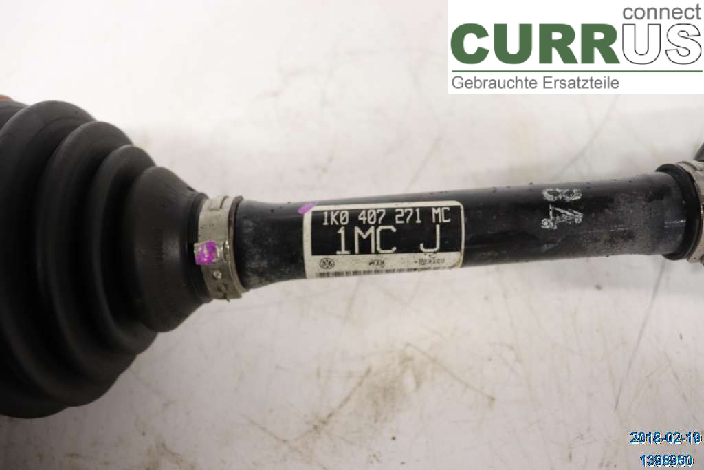VW GOLF VI     09-13 Przedni most (4x4) 1K0407271MC 1,6 TDI