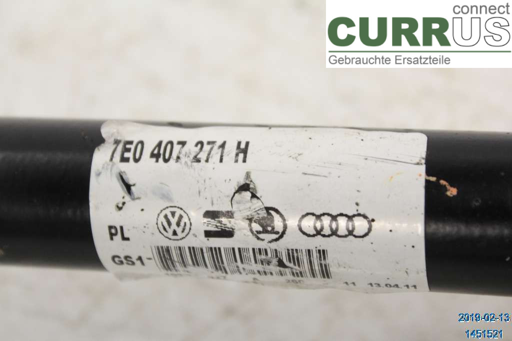 VW TRANSP/CARAVELLE 04-15 Front axle assembly (4WD) 7E0407451X 2,0 TDI