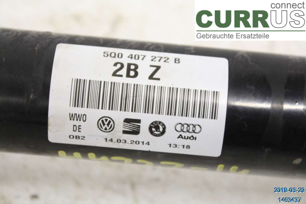 VW GOLF / E-GOLF VII   13-20 Transmission parts 5Q0407762CX 1,2TSI