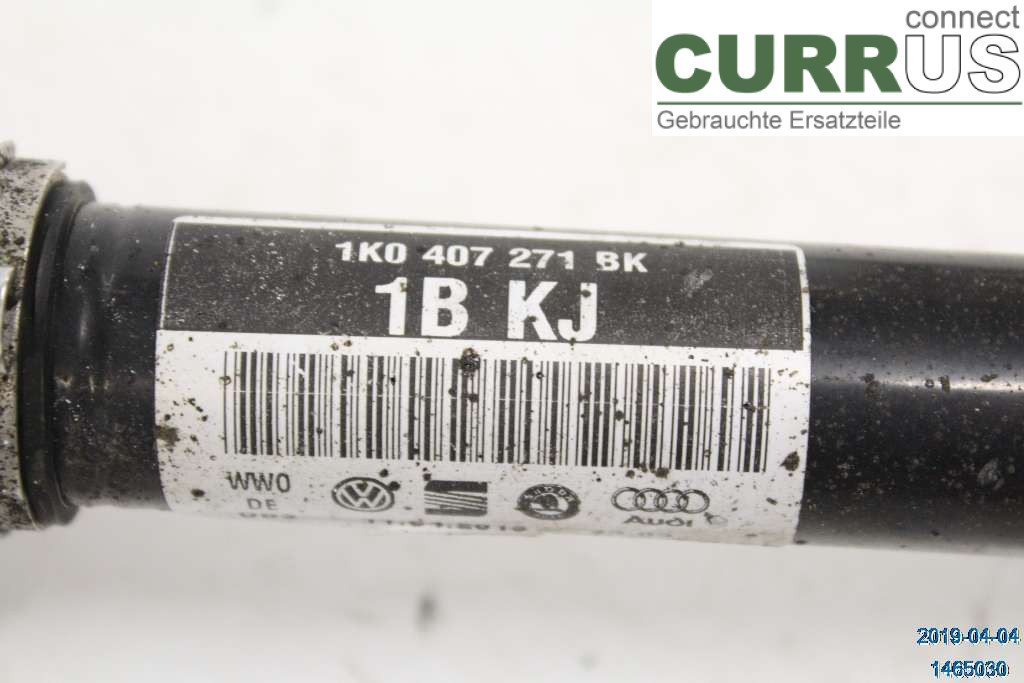 VW GOLF / E-GOLF VII   13-20 Przedni most (4x4) 1K0407451GX 1,2 TSI