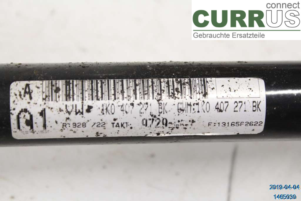 VW GOLF / E-GOLF VII   13-20 Przedni most (4x4) 1K0407451GX 1,2 TSI