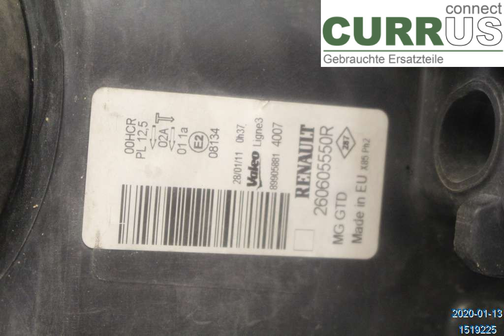RENAULT CLIO III 09-12 Manual gearbox (4-speed) 260605371R D4F-740