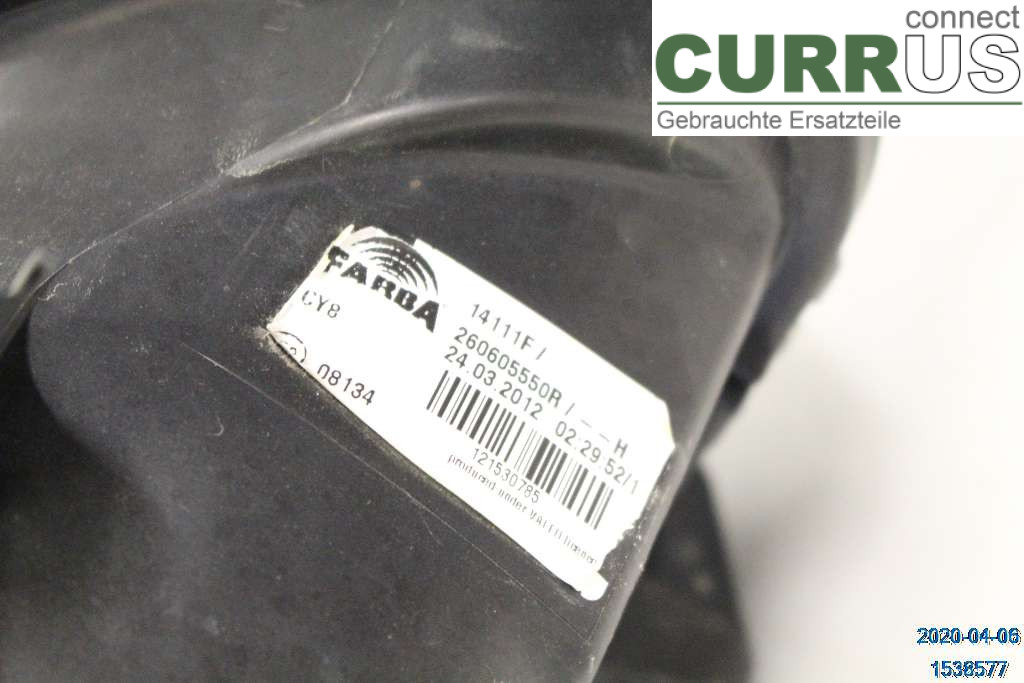 RENAULT CLIO III  09-12 Manuelles 4-Gang-Getriebe 260605371R 1,2 Eco2
