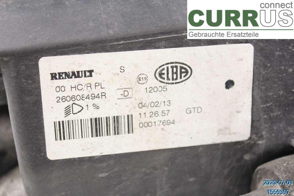 DACIA SANDERO STEPWAY  13-20 Manualna skrzynia 4-biegowa 260601236R 1.5