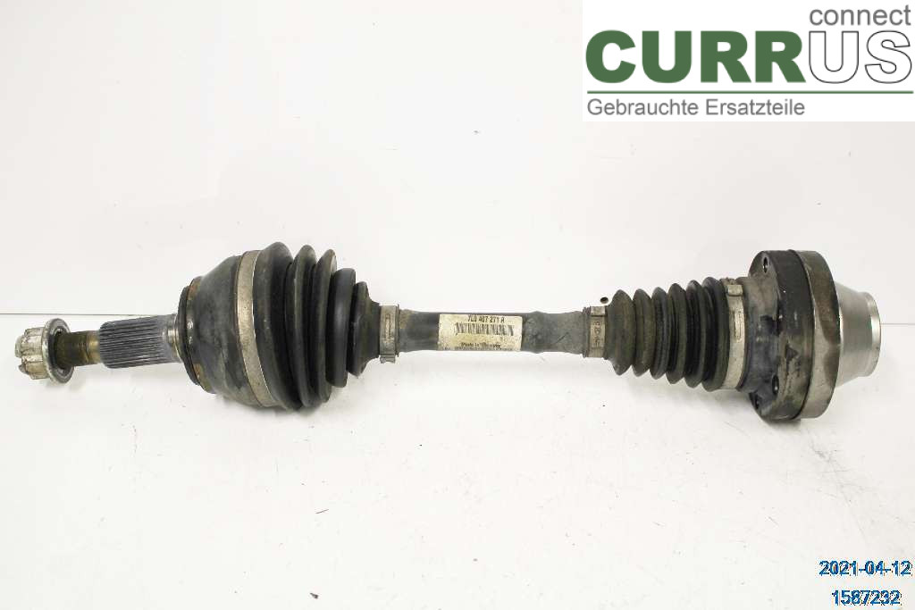 VW TOUAREG 7L  03-10 Front axle assembly (4WD) 7L0407271FX 3,2  AZZ