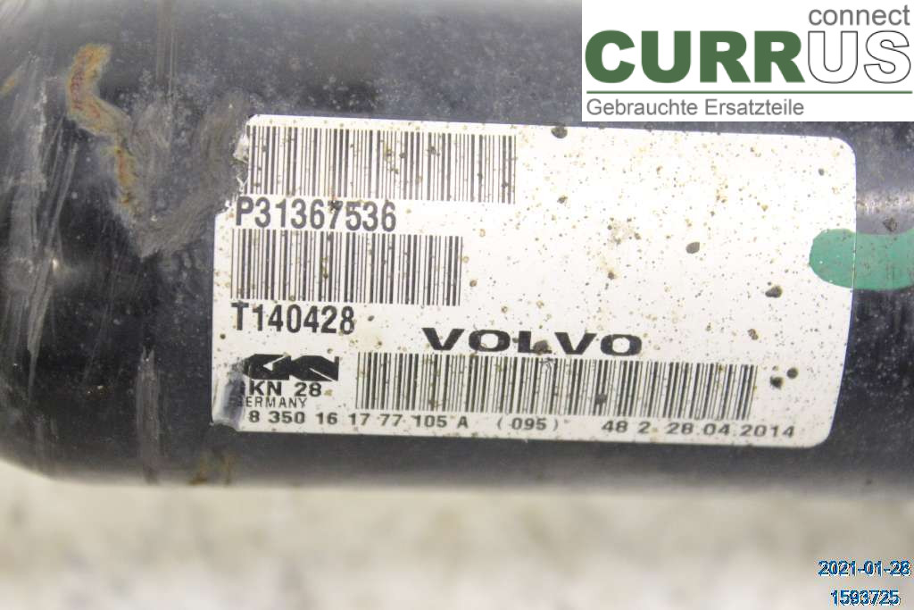 VOLVO XC60  14-17 Przedni most (4x4) 36012415 D4 2.4