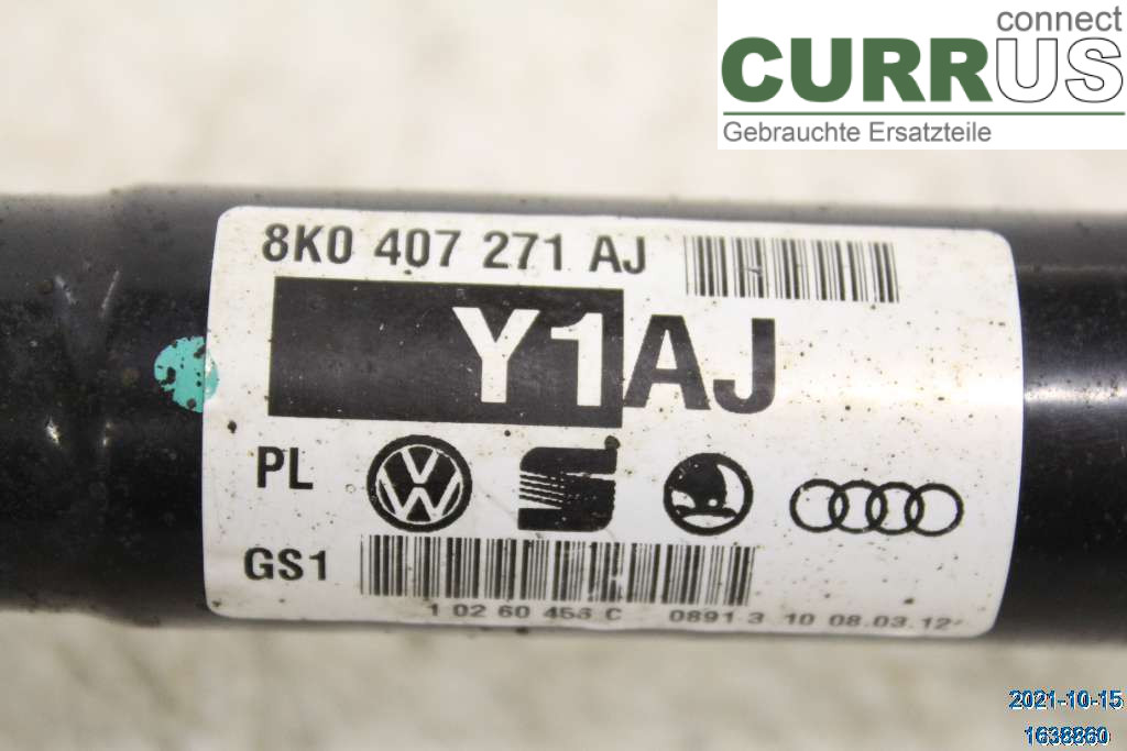 AUDI A4  12-15 Vorderachse (4WD) 8K0407451LX 2,0 TDI CJCA