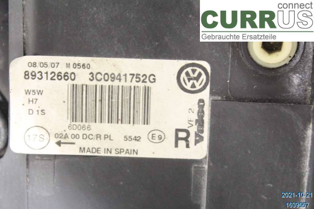 VW PASSAT      05-10 Manuelles 5-Gang-Getriebe 3C0941754G 2,0