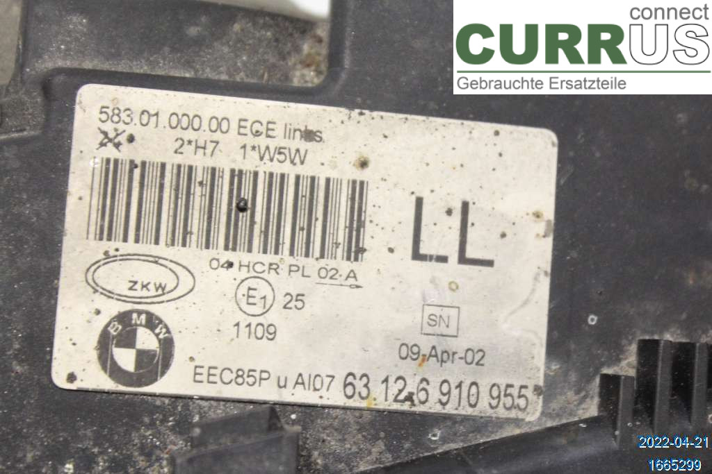 BMW 3 E46      98-05 Manuelles 4-Gang-Getriebe 63127165769 2,0D