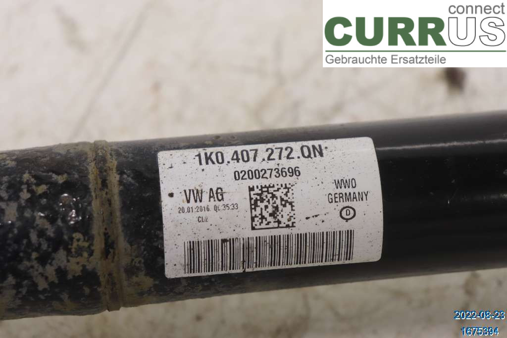 VW CADDY  16-20 Transmission parts 1K0407764KX 2,0 TDI DFSF