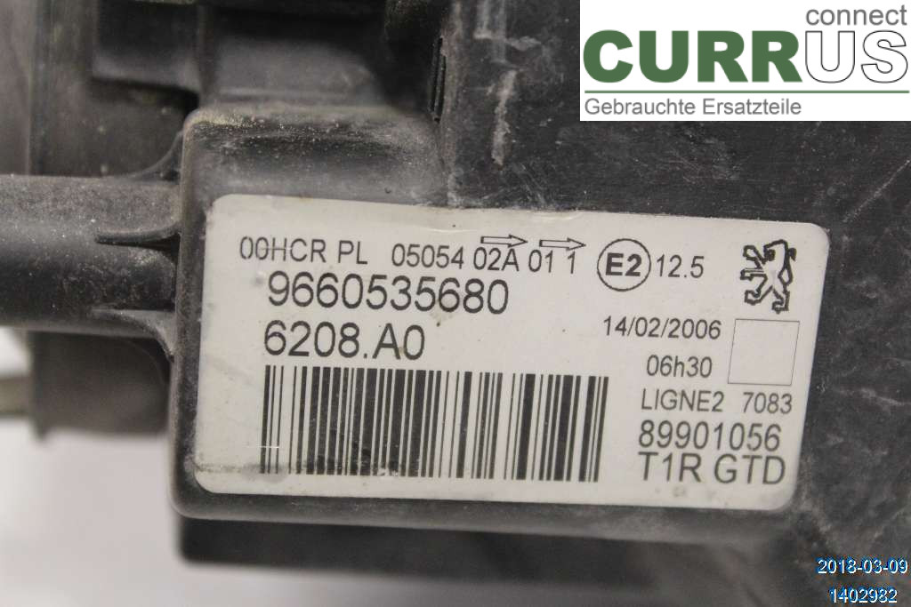 PEUGEOT 206  98-09 Manuel gearkasse 4-trins 6208A0 1,4I