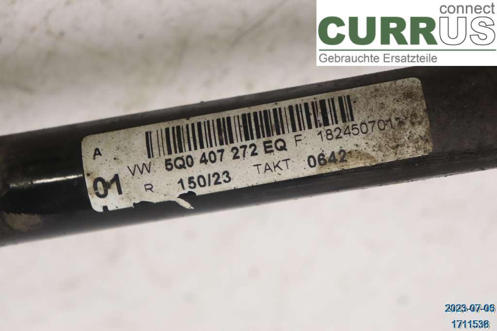 VW GOLF / E-GOLF VII 13-20 Pièces de transmission 5Q0407452X 1.8 TSI
