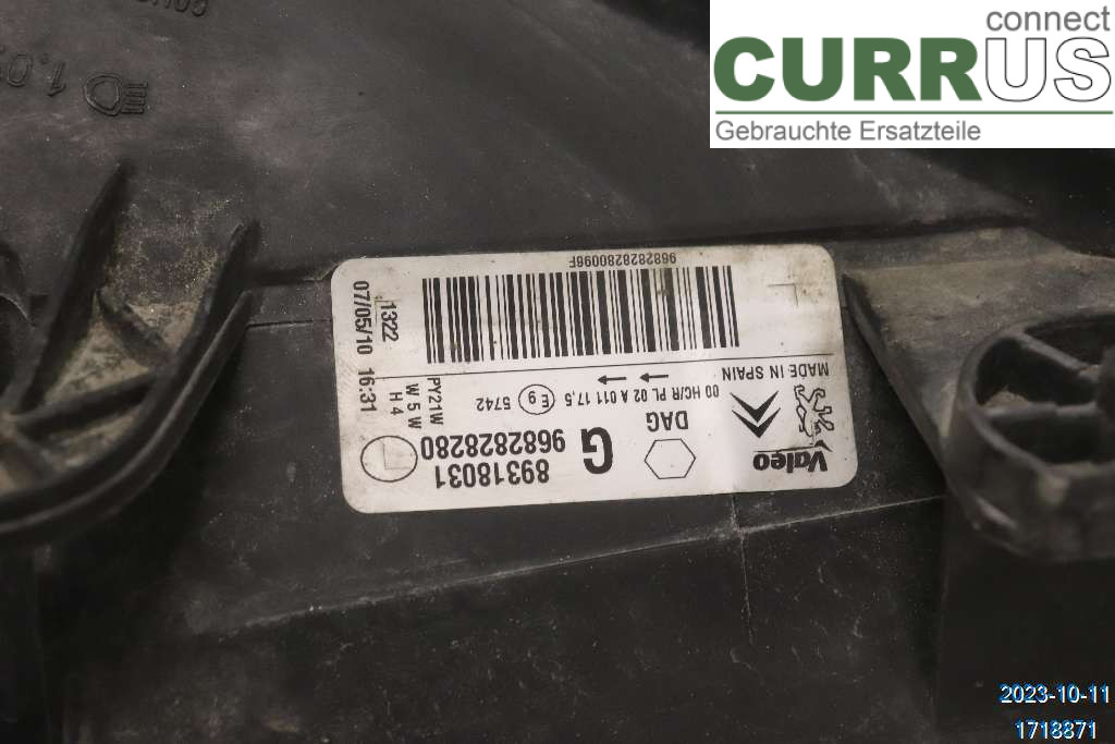 CITROEN BERLINGO  08-18 Manuel gearkasse 4-trins 6208K6 1.6 HDI