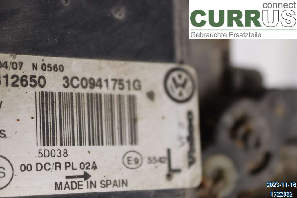 VW PASSAT      05-10 Manuel gearkasse 4-trins 3C0941753G 2,0 TDI