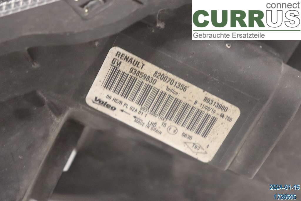 RENAULT TRAFIC   02-14 Manual gearbox (5-speed) 7700311372 2,0 DCI