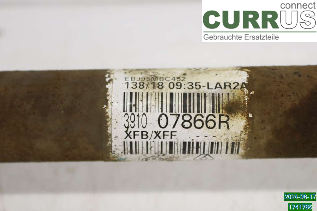 RENAULT MEGANE IV  16-23 Transmissionsdele 391007866R 1.6 TCE